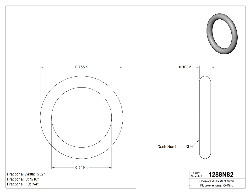 Technical drawing - 1288N82